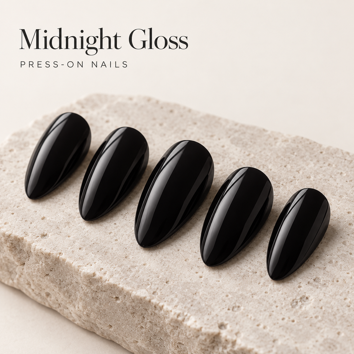 Midnight Gloss Press On Nails