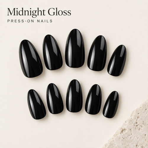 Midnight Gloss Press On Nails